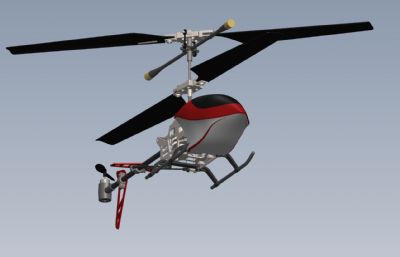 遥控直升机玩具Solidworks设计模型