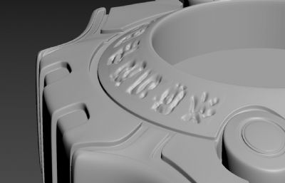 数码宝贝神圣计划进化器3D模型素模,可3D打印
