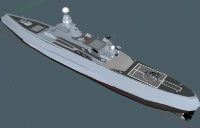 区域控制驱逐舰,新型护卫舰su模型