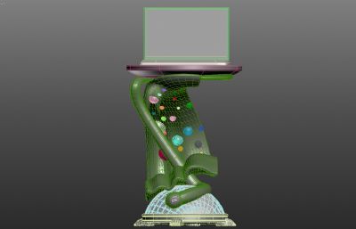 流星瀑布展台3D模型,Corona渲染(网盘下载)