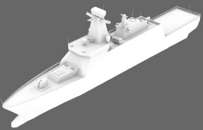 西里西亚级护卫舰3D模型白模