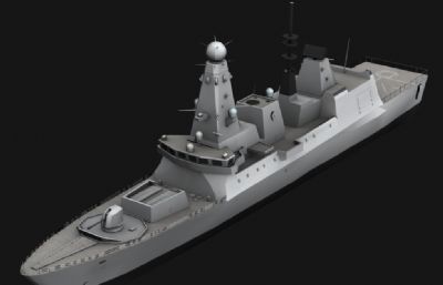 45型驱逐舰3D模型