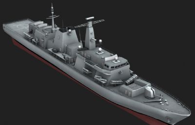 23型护卫舰3D模型