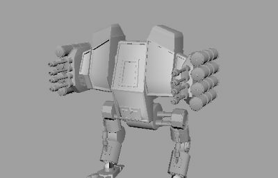 游戏里的巡逻机器人maya模型