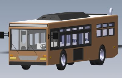公交车,大巴车模型,sldprt,STEP,igs等格式