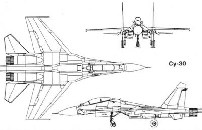 su-30苏30战斗机简易模型