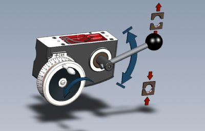 车床转轮刻度盘结构模型,SLDPRT,STEP,x_t三种格式