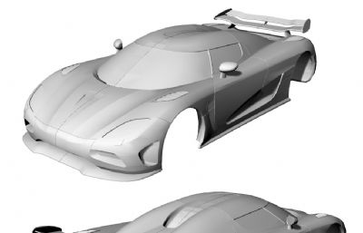 柯尼塞格汽车车壳STL格式模型