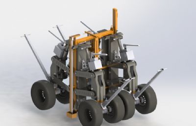 一款辅助轮Solidworks设计模型