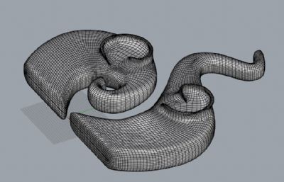 大象台式桌面摆件3DM格式模型