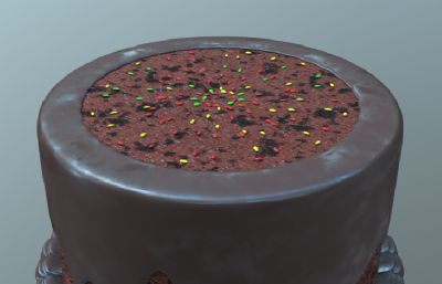 巧克力蛋糕3D模型