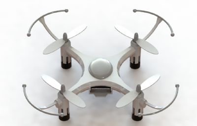 四轴航拍无人机Solidworks图纸模型