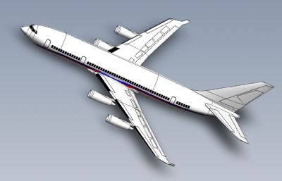 伊尔-96客机3D模型