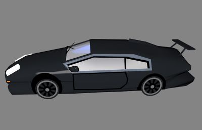 简易汽车C4D模型