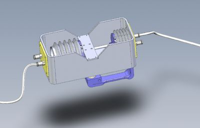 便携式呼吸机构造3D模型,STEP格式