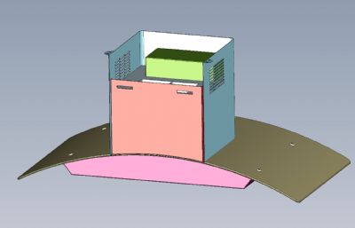 简易抽油烟机3D模型,STP格式