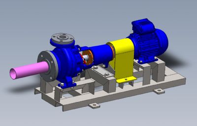 离心泵3D模型