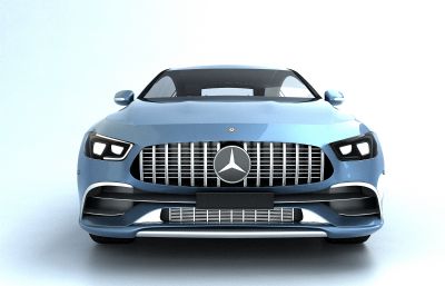 奔驰GT轿跑3D模型,VRAY渲染