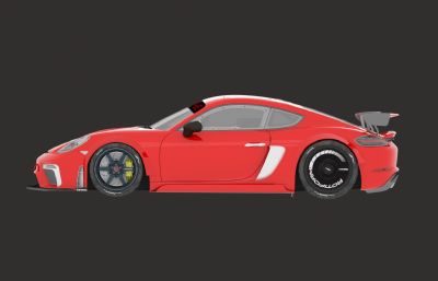 保时捷cayman GT汽车3D模型