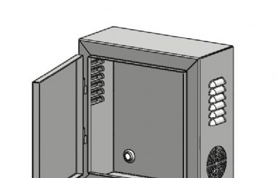 电气柜,电箱外壳3D模型