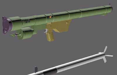重型火箭筒3D模型