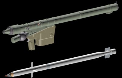 高射火箭筒武器3D模型