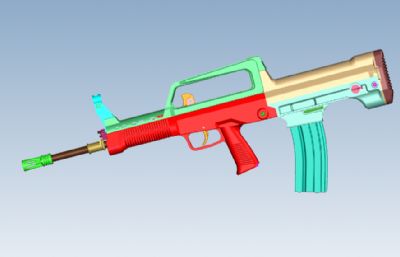 QBZ97突击步枪STL格式模型源文件,非实体模型