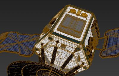 量子卫星3D模型