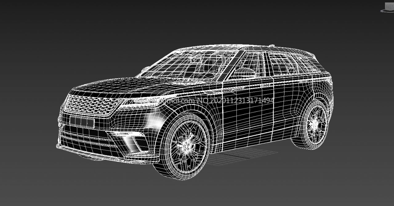 中型SUV汽车3D模型,MAX+FBX格式,VRAY材质