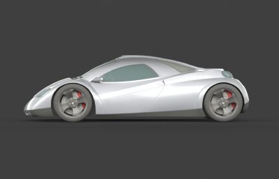 创意概念汽车3D模型