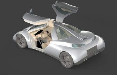 创意概念汽车3D模型