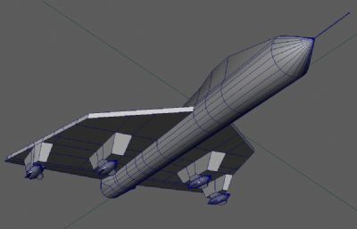 简单飞机,战斗机maya模型