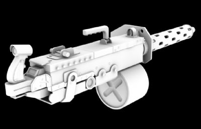 次世代机枪maya模型高模