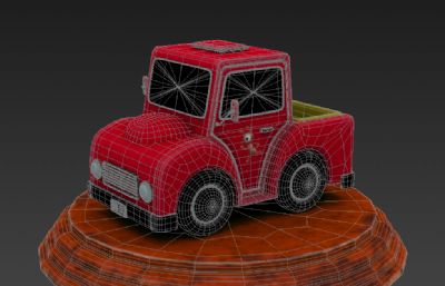 Q版卡车皮卡3D模型