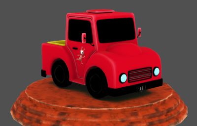 Q版卡车皮卡3D模型