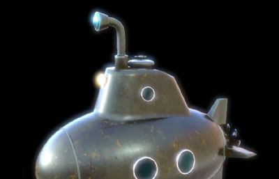 Q版潜艇3D模型