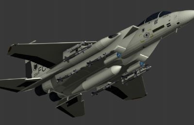 F15战斗机3D模型,3DS格式