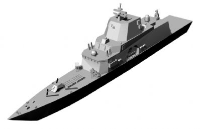 美國ffgx護衛艦3D模型,STL格式