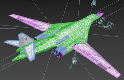 图-160轰炸机,图波列夫飞机160,图160 3d模型,3DS格式素模