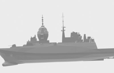 澳大利亚SEA-5000护卫舰3D模型,STL格式(意大利芬坎蒂尼方案)