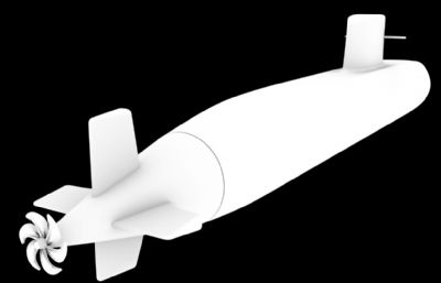 鲉鱼级潜艇3D模型,OBJ,STL格式文件