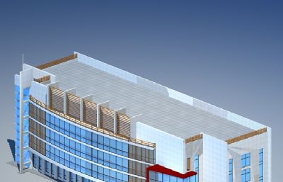 办公楼,小型商场,购物广场,批发中心3D模型
