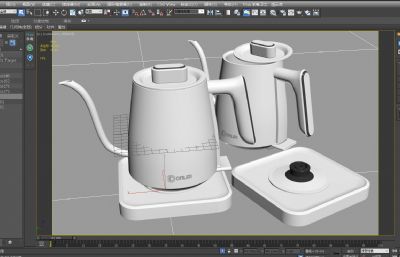 东菱烧水壶,电热水壶3D模型