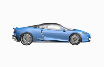 2020款)迈凯伦720s跑车3D模型,max+fbx格式