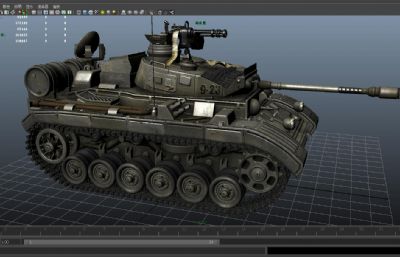 次世代混合型小号手坦克,装甲车,火炮3D模型,MAYA模型,MAX,MB,OBJ,ZPR,SKP多种格式