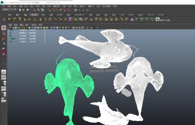 安康鱼,灯笼鱼3D模型,MAX,MB,OBJ,ZTL四种格式