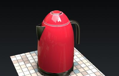电水壶,烧水壶3D模型