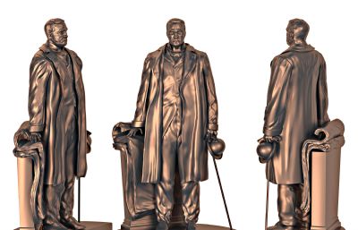 前宾夕法尼亚铁路总裁-亚历山大·卡萨特雕像