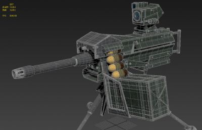 机枪,高射机枪,重机枪3D模型