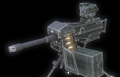 机枪,高射机枪,重机枪3D模型